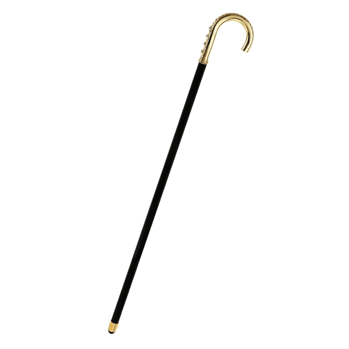 Unique Gold-plated Brass Handle Luxury Cane for Men