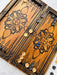 Travel backgammon set with King Lion theme