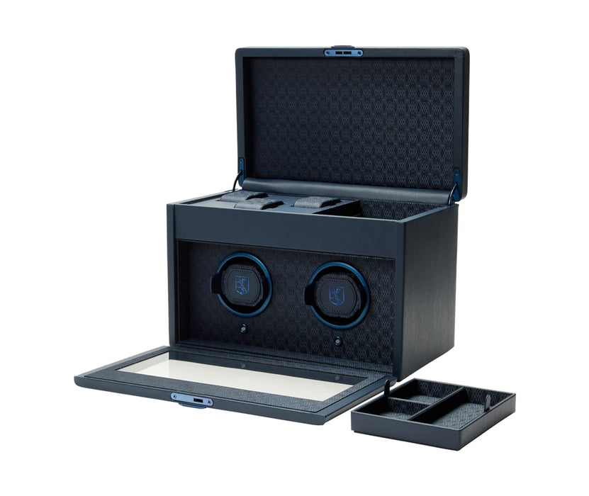 Wolf Earth Double Blue Watch Winder 190417