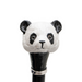 Pretty Black Polka Dots Pretty Panda Handle Umbrella