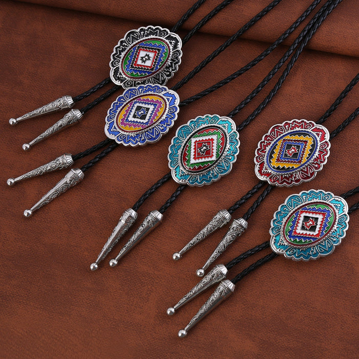 Green Navajo Bolo Best Bootlace Ties Cowboy Necklace