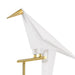 Stylish Origami Bird-Inspired Table or Floor Lamp with a Unique and Artistic Design