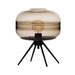 Sleek Tripod Base Glass Table Lamp with Contemporary Design