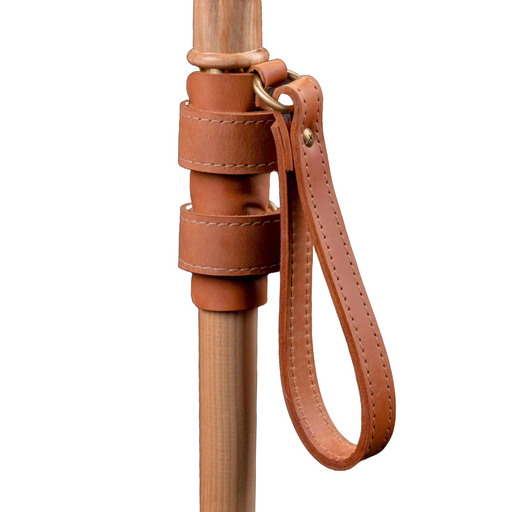 Walking Stick Wrist Strap Cords Brown - Leather Natural