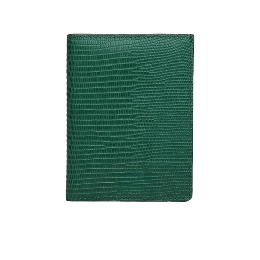 Green Minimalist Mens Leather Wallet