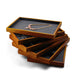 Stylish wood jewelry display tray