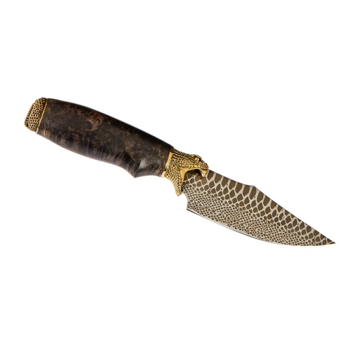 Collector's edition knife with snake skin desig