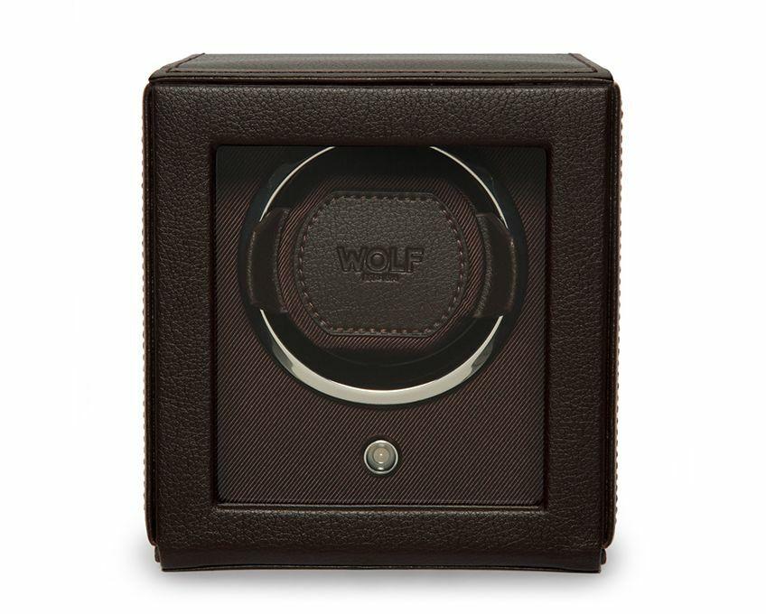 Wolf Cub Precision Watch Winder with Protective Cover