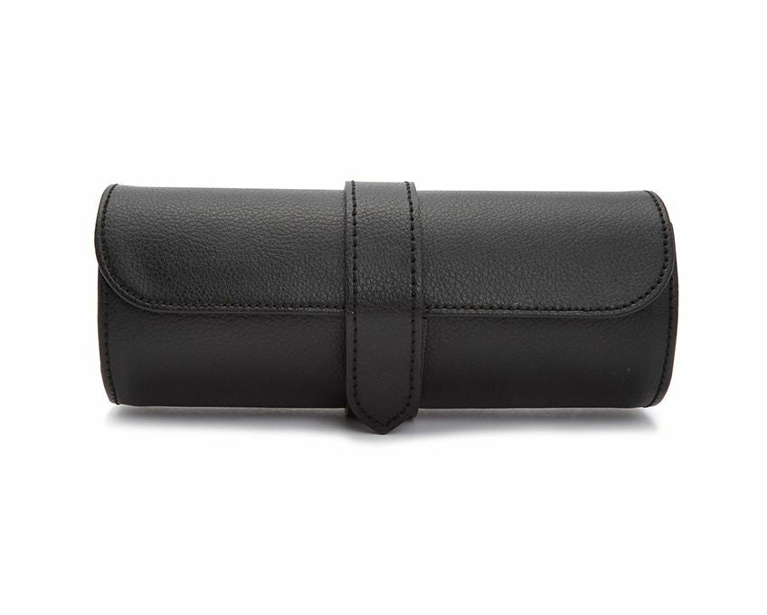 Wolf Roadster Triple Watch Roll Black