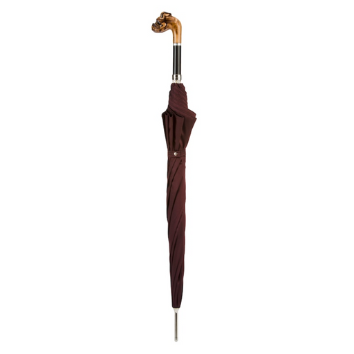 burgundy umbrella bulldog handle