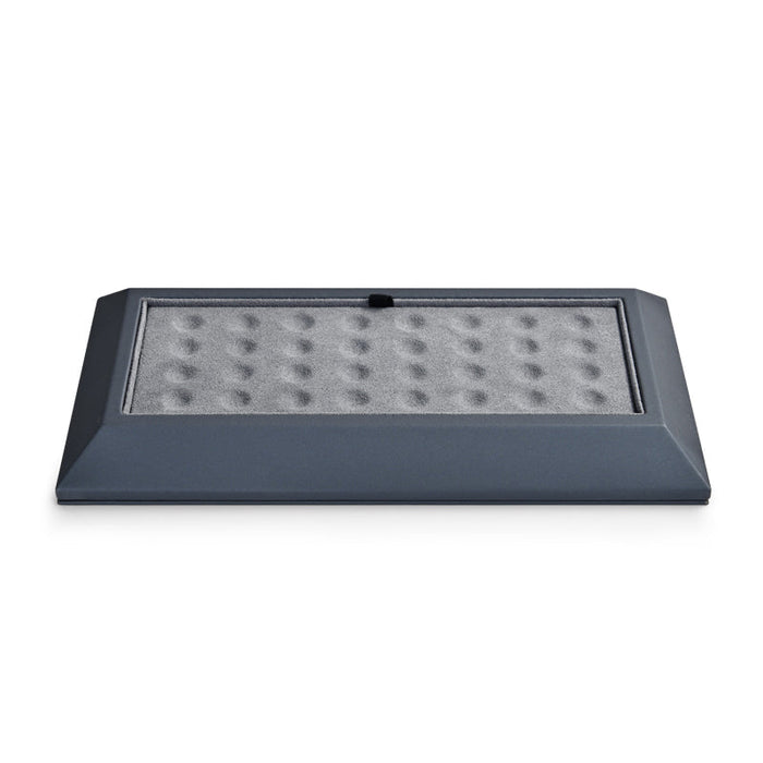 Dark gray tray for jewelry organization