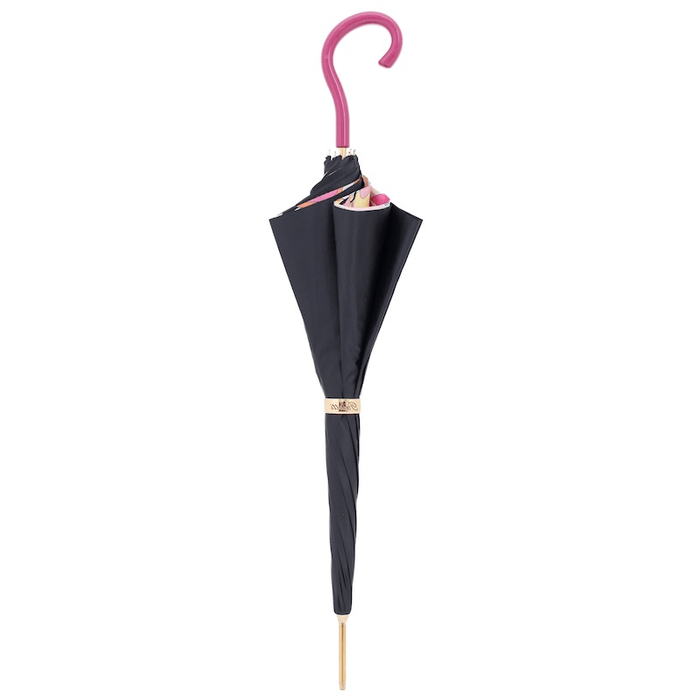 Pink Handle Printed Luxury Fashionable Umbrella - Artynov | Unique Handmade Accessories