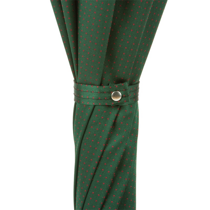 where to buy exclusive dark green wooden umbrella with red dots 
