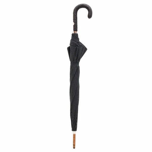 designer white umbrella ostrich leather handle