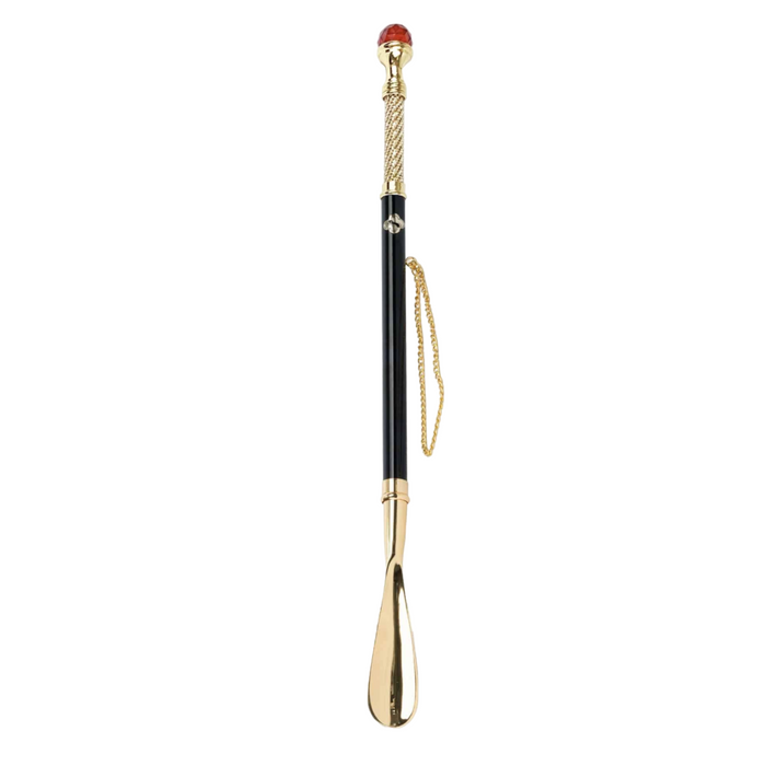 24K Gold-plated Red Crystal Shoehorn