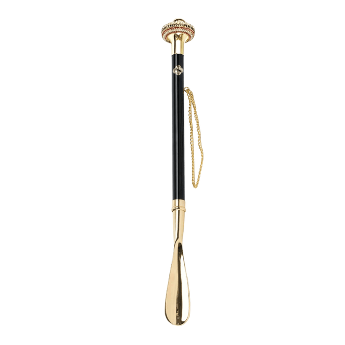 Unique Elegant Crystal Shoehorn with 24K Gold-Plated