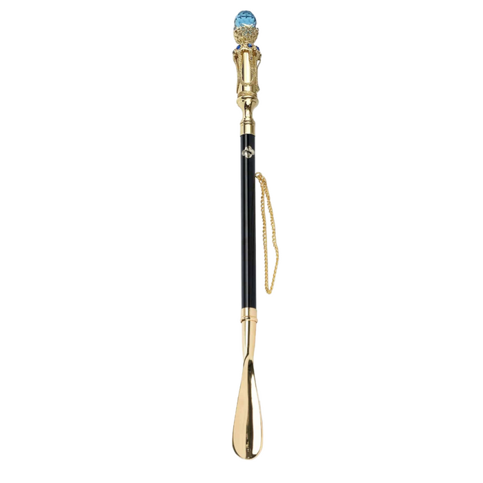 Exquisite Blue Crystal Shoehorn