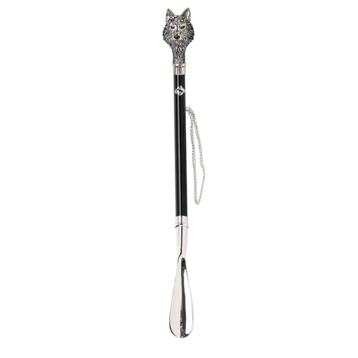 Hand Enameled Silverplated Shoehorn