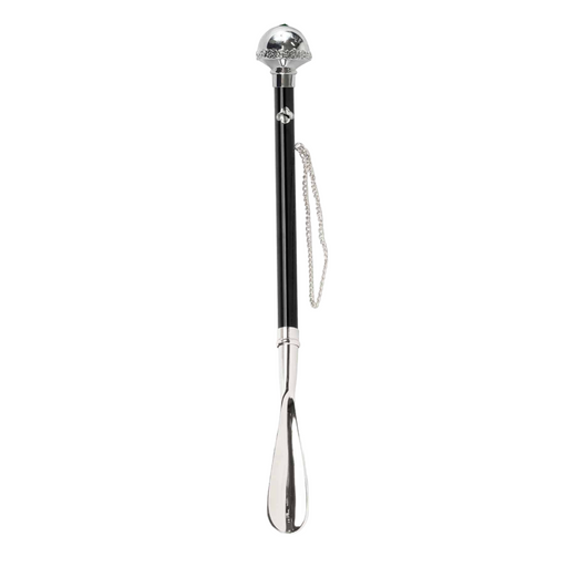 Exclusive Silverplated Shoehorn with Emerald Crystal Knob
