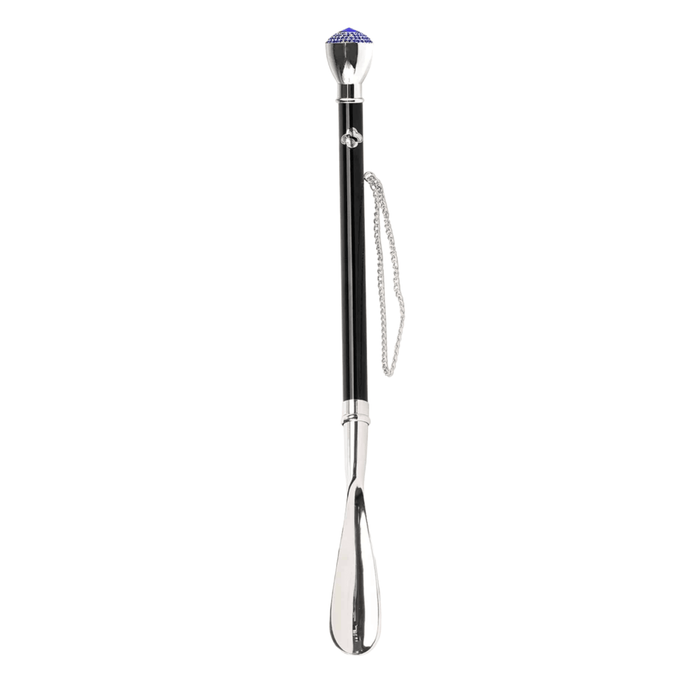 Luxury Sapphire Encrusted Knob Handle Shoehorn