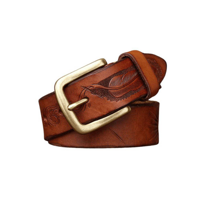 Vintage Leather Belt For Women or Men, Deepak Model