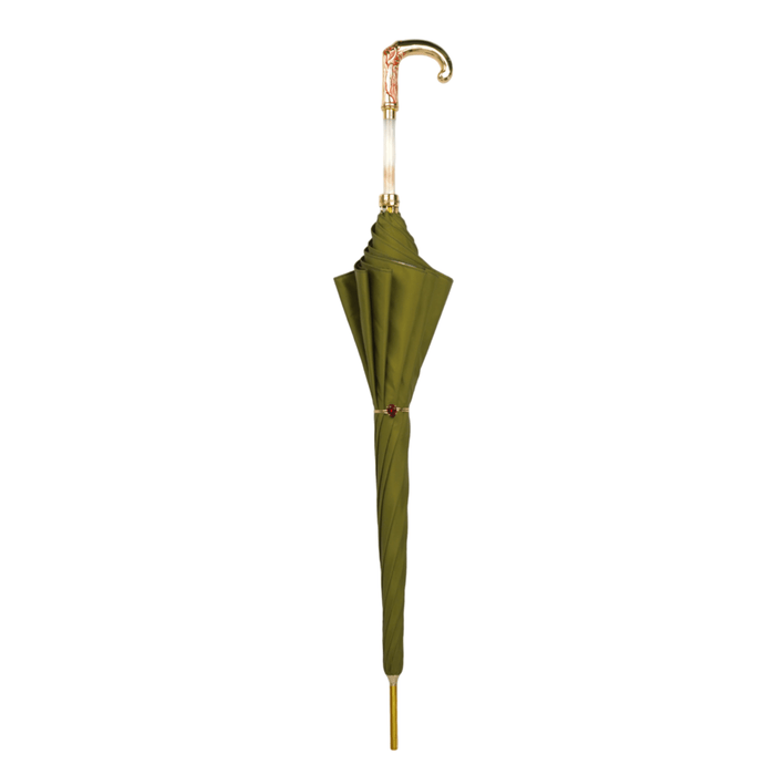 Unique Air Balloon Design Gold-Plated Handle Umbrella