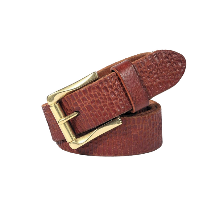 High-quality Grained Leather Belt For Men Sinaaq Brand