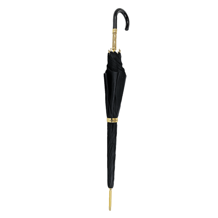 Simple and Elegant Black Umbrella with Animalier Design