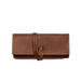 Leather travel jewelry roll