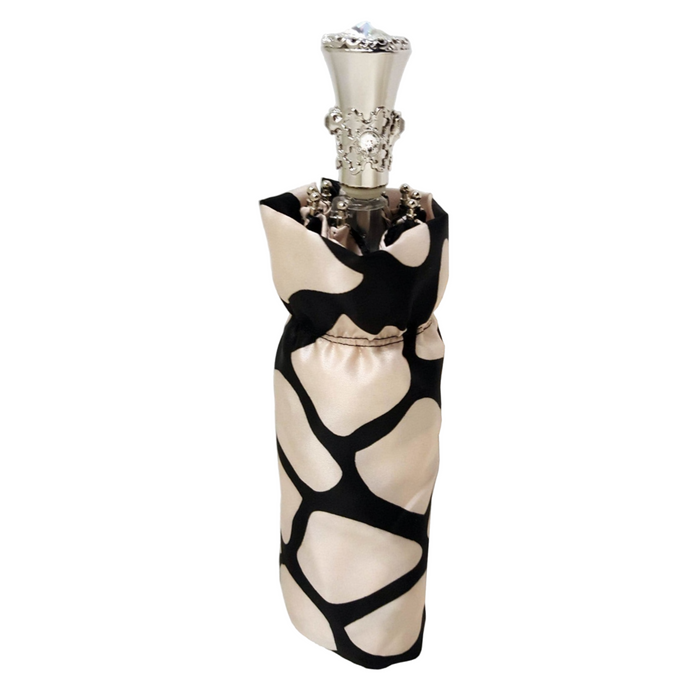 Elegant black and cream umbrella for women