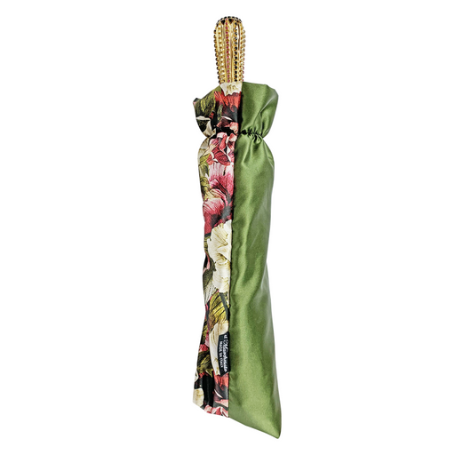 Chic umbrella with handmade floral pattern