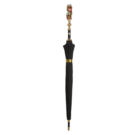 Limited Collection Exclusive Umbrella with Handle Adorned with Crystal Droplets