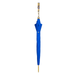 Handcrafted Electric Blue Umbrella with Crystal-Embellished Handle