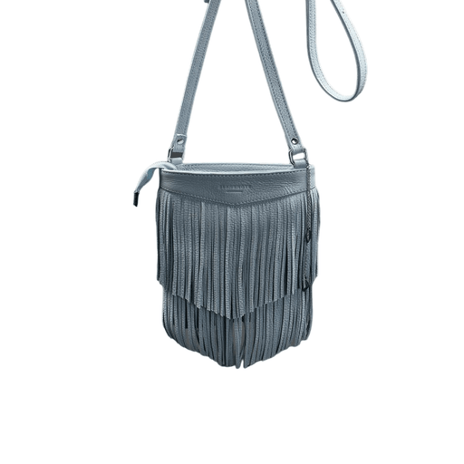 Unique Mini Crossbody Women's Leather Bag with Fringe Details