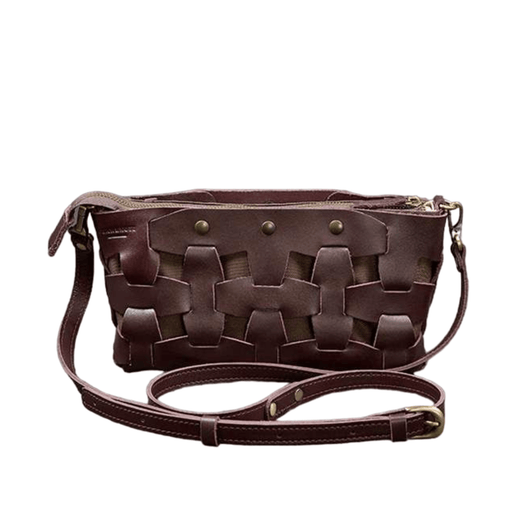 Unique Vintage Women's Leather Puzzle Crossbody Bag