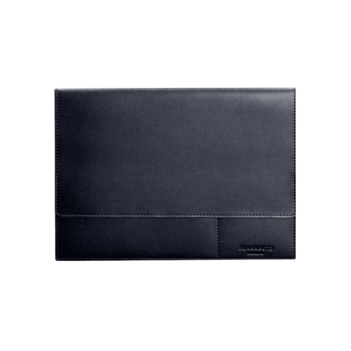 Handmade Dark Blue Leather Folder for Documents A4 on Magnets - Artynov | Unique Handmade Accessories