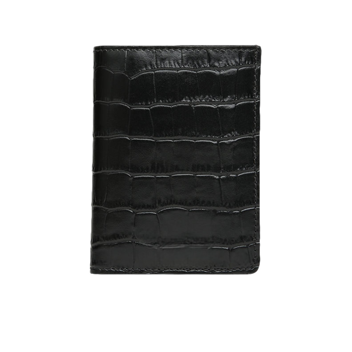 Sophisticated and Stylish Leather Wallet for Men with Embossed Crocodile Pattern