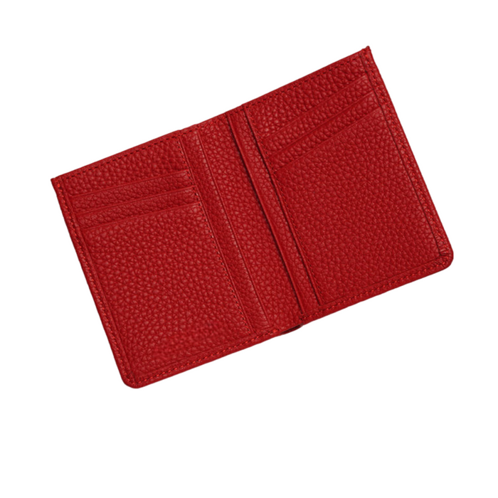 Elegant Minimalist Leather Wallet Slim and Compact Front Pocket Card Case