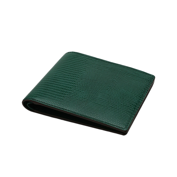 Lizard Skin Finish Men's Elite Italian Leather Card Holder