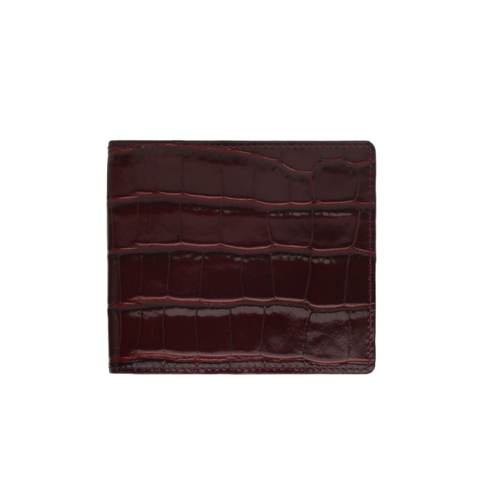 Chic Men's Luxury Wallet in Italian Crocodile Pattern Leather