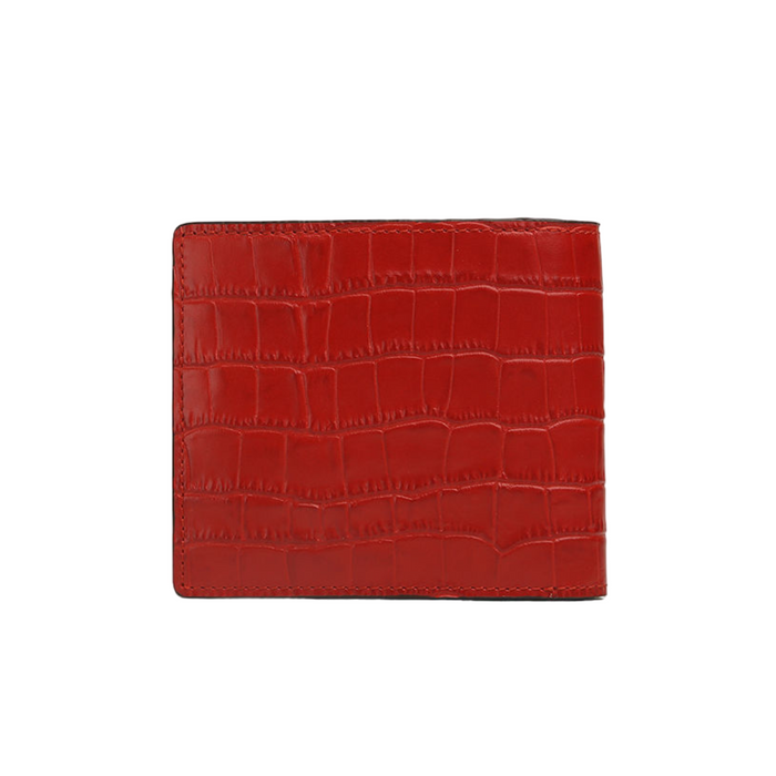 Elegant Italian Men's Premium Crocodile Pattern Leather Wallet