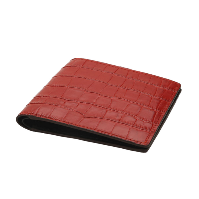 Elegant Italian Men's Premium Crocodile Pattern Leather Wallet