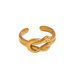 Elegant Fashionable Golden Ring for Ladies