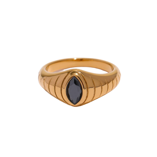 Unique Modern Design Golden Ring