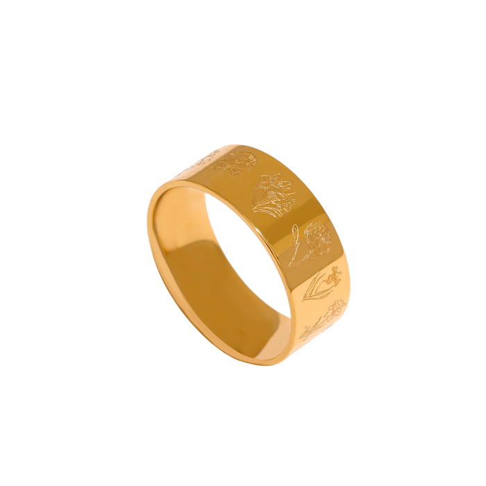 Classic Designer Golden Ring for Woman