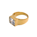 Luxury Designer Golden Ring with Crysral