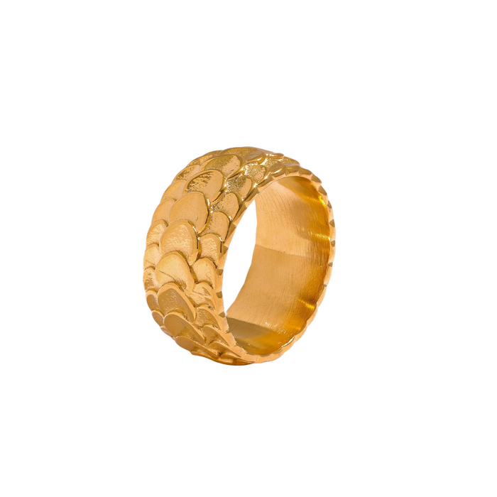 Unique Elegant Chic Design Golden Ring