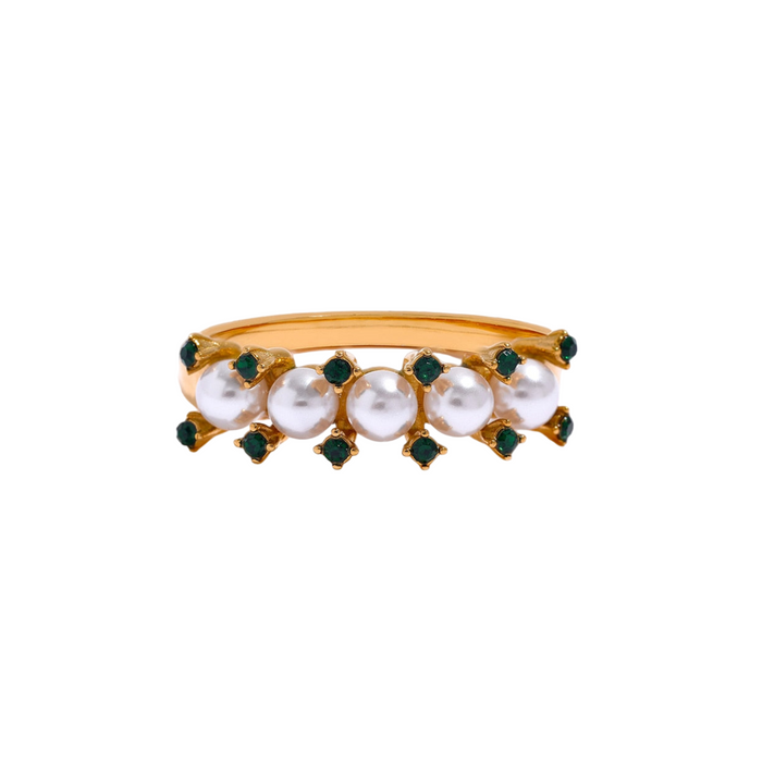 Chic Stylish Design Golden Ring