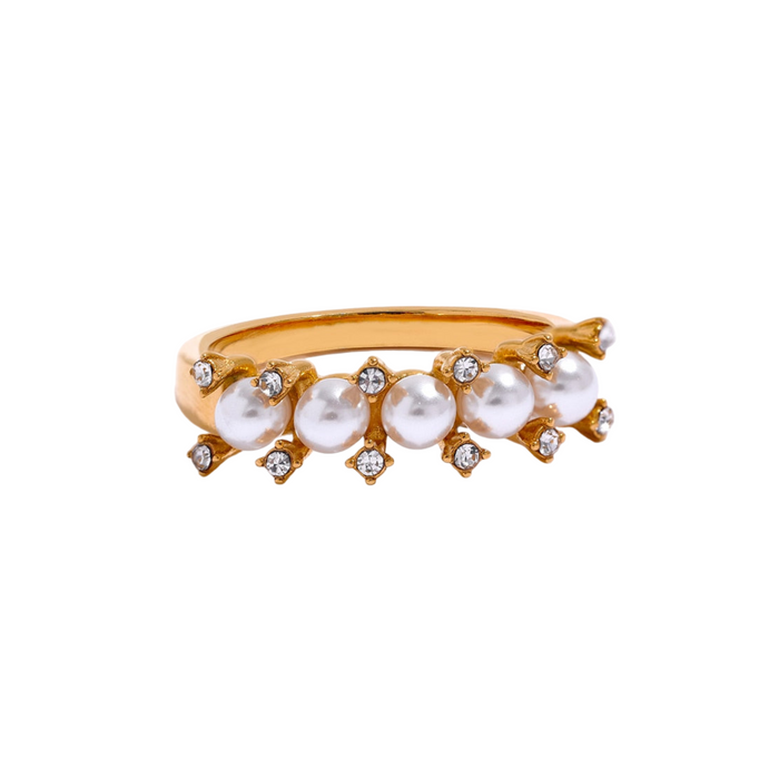 Chic Stylish Design Golden Ring