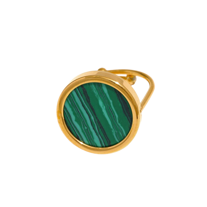 Geometric Golden Ring with Stone